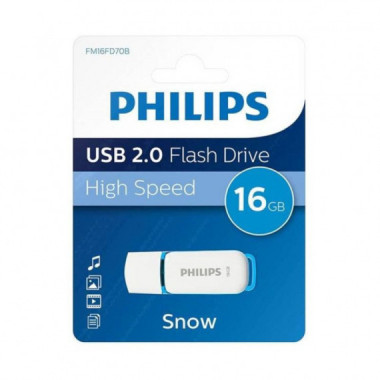 PHILIPS PENDRIVE USB 2.0 16GB SNOW