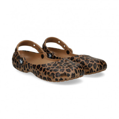 Bailarina Leopardo Cuero  CROCS