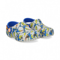 Zueco Dragones Multi Gris  CROCS