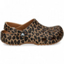 Zueco Leopardo Cuero  CROCS