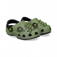 Zueco Dinosaurio Kaki  CROCS