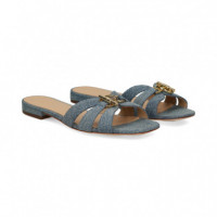 Pala Tiras+aplique Denim Azul  LAUREN RALPH LAUREN
