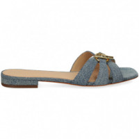 Pala Tiras+aplique Denim Azul  LAUREN RALPH LAUREN