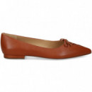 Bailarina Lazo Piel Cuero  LAUREN RALPH LAUREN