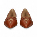 Bailarina Lazo Piel Cuero  LAUREN RALPH LAUREN