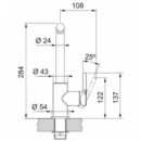 FRANKE Lina L Swivel Cromo Grifo 115.0693.393