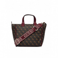 FOLLIE SMALL TOTE BROWN LOGO