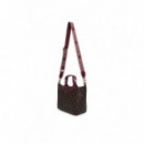 FOLLIE SMALL TOTE BROWN LOGO