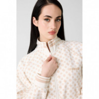 Aggie Full Zip Sweat Aop G012/G1G2 Ologr  GUESS