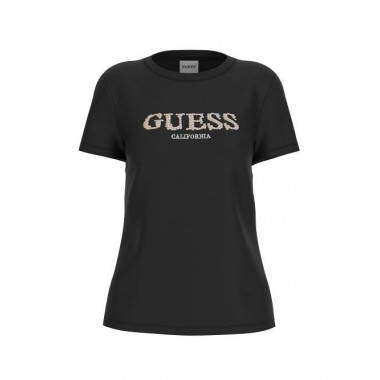 Giuditta Cn Ss T-shi Jet Black A996  GUESS