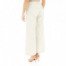 Zoya Wide Leg Crop Pearl White  GUESS