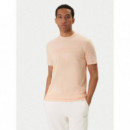 Ss Alphy T-shirt Peach Sky  GUESS