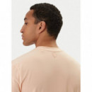 Ss Alphy T-shirt Peach Sky  GUESS