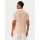 Ss Alphy T-shirt Peach Sky  GUESS