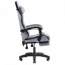 Silla Gaming MARS GAMING Mgc-x Ergonomico Reposapies Tela Pu Silver/black