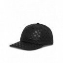 ANISE SHINY PEONY BSEBALL HAT BLACK LOGO