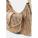 JESSA SHOULDER BAG LATTE LOGO