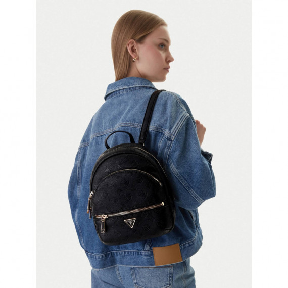 MANHATTAN II BACKPACK BLACK LOGO