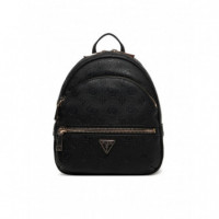 Manhattan Ii Backpack Black Logo  GUESS
