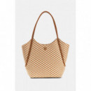 TESSI 2 IN 1 TOTE COGNAC MULTI