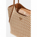 TESSI 2 IN 1 TOTE COGNAC MULTI