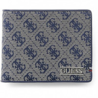 Boston Bifold M Sand Blue  GUESS