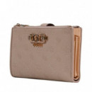 ANISE SLG DBL ZIP ORGANIZER DARK TAUPE L
