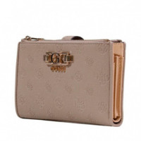 Anise Slg Dbl Zip Organizer Dark Taupe L  GUESS