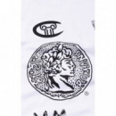 CHAMPION ROCHESTER Camisetas Hombre Camiseta Aries X Champion Sponsor de Manga Larga con Gráfico Unisex Blanco