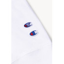 CHAMPION ROCHESTER Camisetas Hombre Camiseta Aries X Champion Sponsor de Manga Larga con Gráfico Unisex Blanco