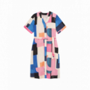 Vestidos Vestido DEDICATED Kallvik Abstract Block Multi Color