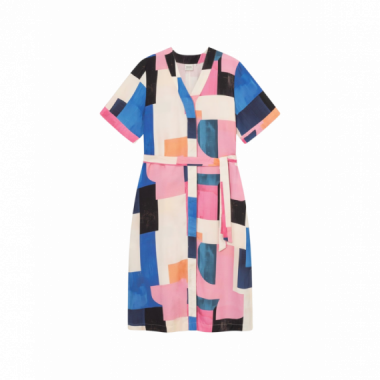 Vestidos Vestido DEDICATED Kallvik Abstract Block Multi Color