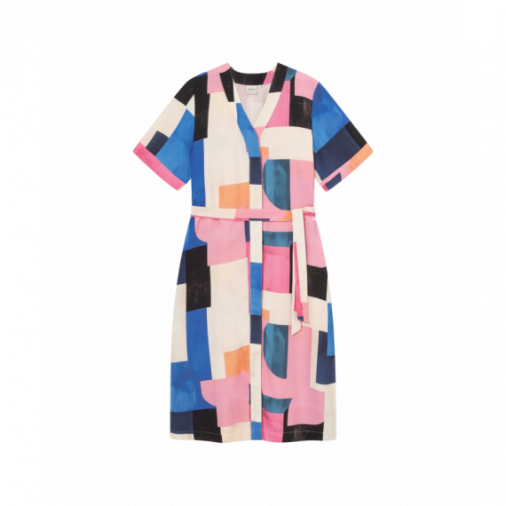Vestidos Vestido DEDICATED Kallvik Abstract Block Multi Color