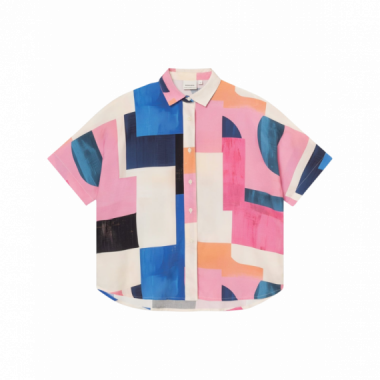 Blusas y Camisas Camisa DEDICATED Alsvik Abstract Block Multi Color