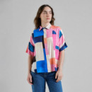 Blusas y Camisas Camisa DEDICATED Alsvik Abstract Block Multi Color