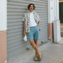 Camisas Camisa DEDICATED Brantevik Dinner Time Blue