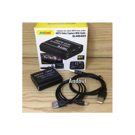 ANDOWL Capturador de Video con Audio Q-HD485