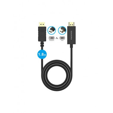 PACIFICO Cable Displayport a HDMI 1.8M NP-HD1383 Negro