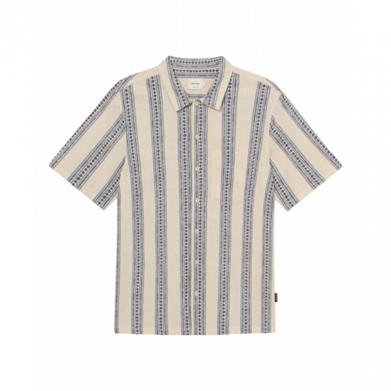 Camisas Camisa DEDICATED Brantevik Floral Stripe Blue