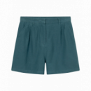 Bermudas Shorts DEDICATED Djupvik Linen Mediterranea Green