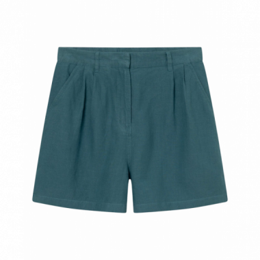 Bermudas Shorts DEDICATED Djupvik Linen Mediterranea Green
