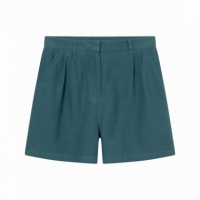 Bermudas Shorts DEDICATED Djupvik Linen Mediterranea Green