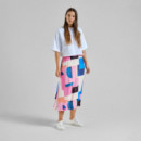 Faldas Falda DEDICATED Viken Abstract Block Multi Color