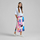 Faldas Falda DEDICATED Viken Abstract Block Multi Color