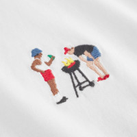 Camisetas Hombre Camiseta DEDICATED Stockholm Bbq Emb White