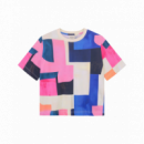 Camisetas Mujer Camiseta DEDICATED Vadstena Abstract Block Multi Color