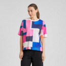 Camisetas Mujer Camiseta DEDICATED Vadstena Abstract Block Multi Color