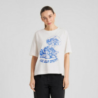 Camisetas Mujer Camiseta DEDICATED Vadstena Live Your Dream Off-white