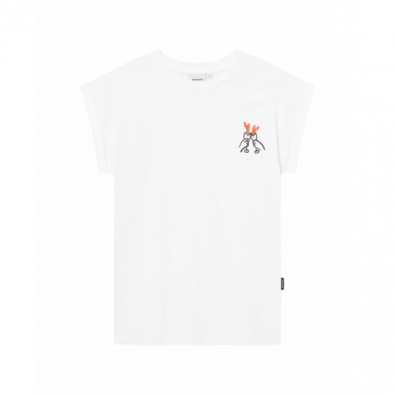 Camisetas Mujer Camiseta DEDICATED Visby Heart Cheers White