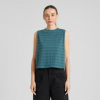 Camisetas Mujer Top DEDICATED Namsos Lace Mediterranea Green